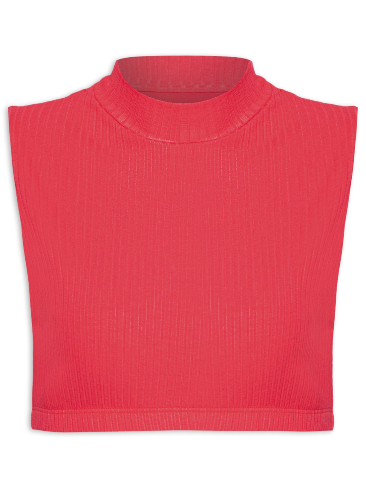 Top Aro Golinha Rib - Vermelho