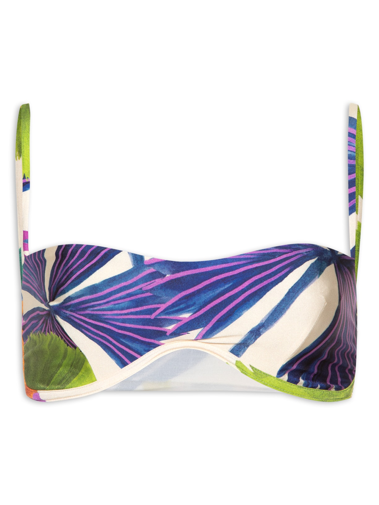 Top Aro Pássaros Pintados - Branco