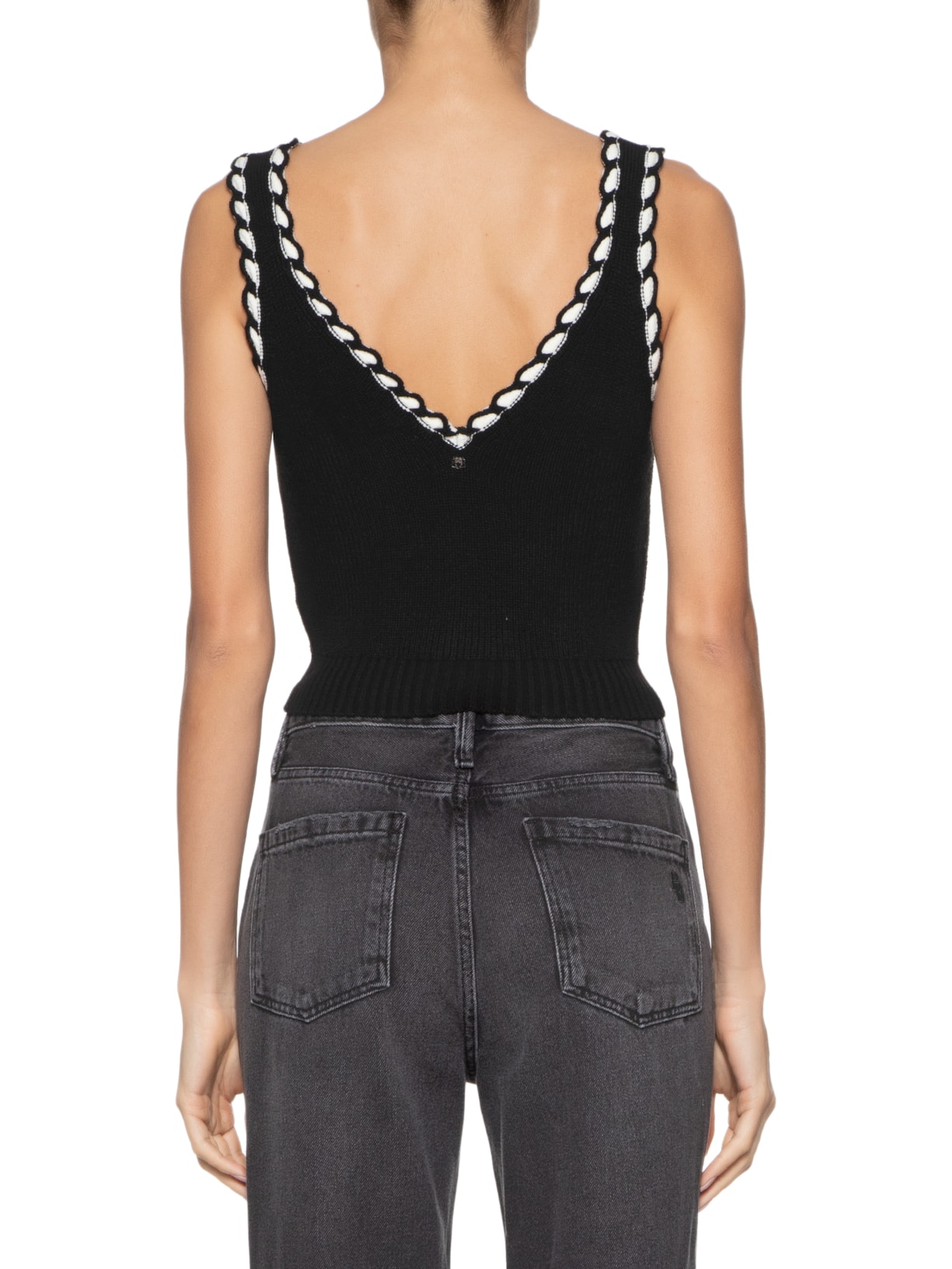 Top Aurora Lola Tricot Preto  Bo.bô