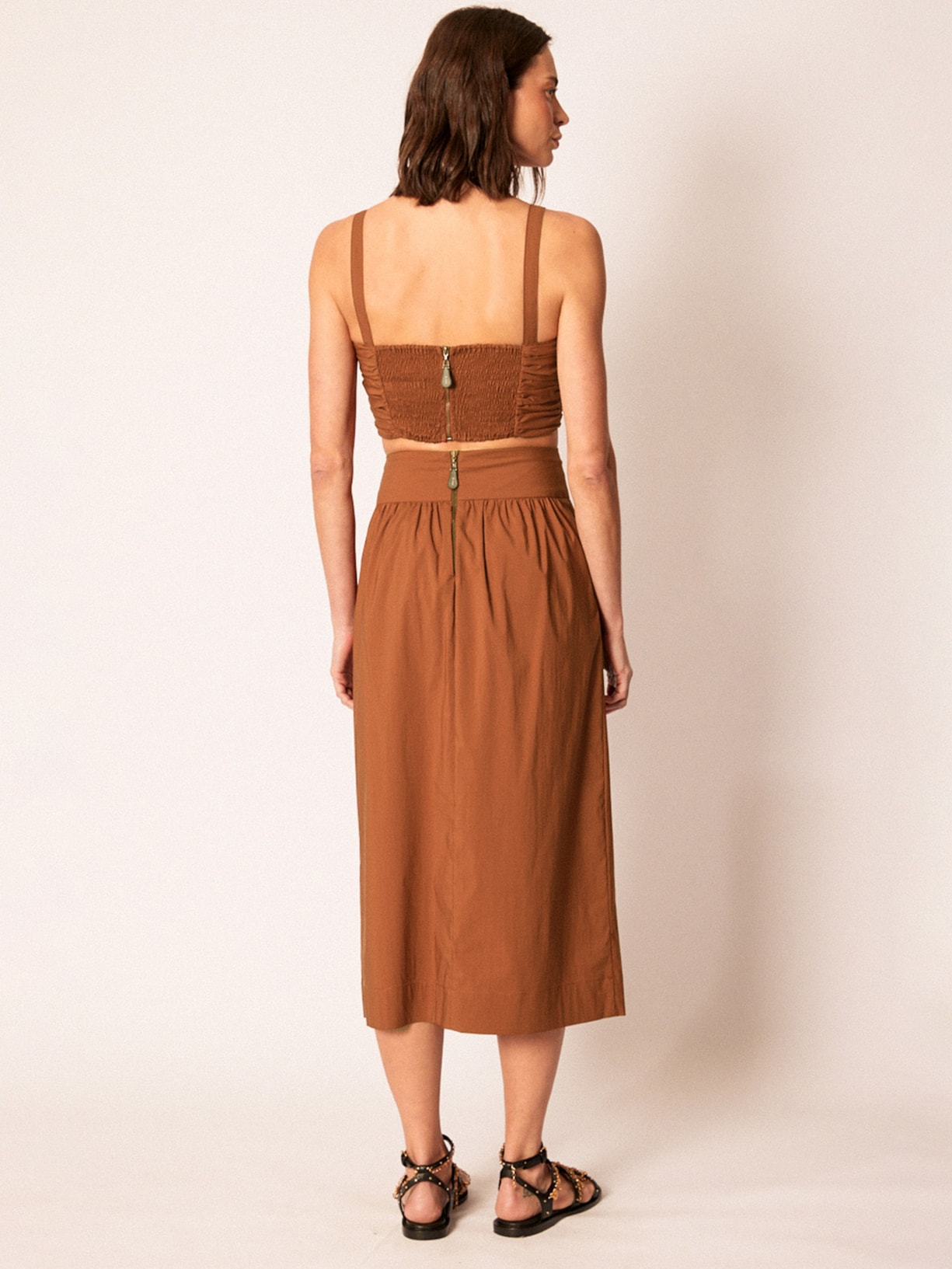 Top Aysha Marrom Mixed