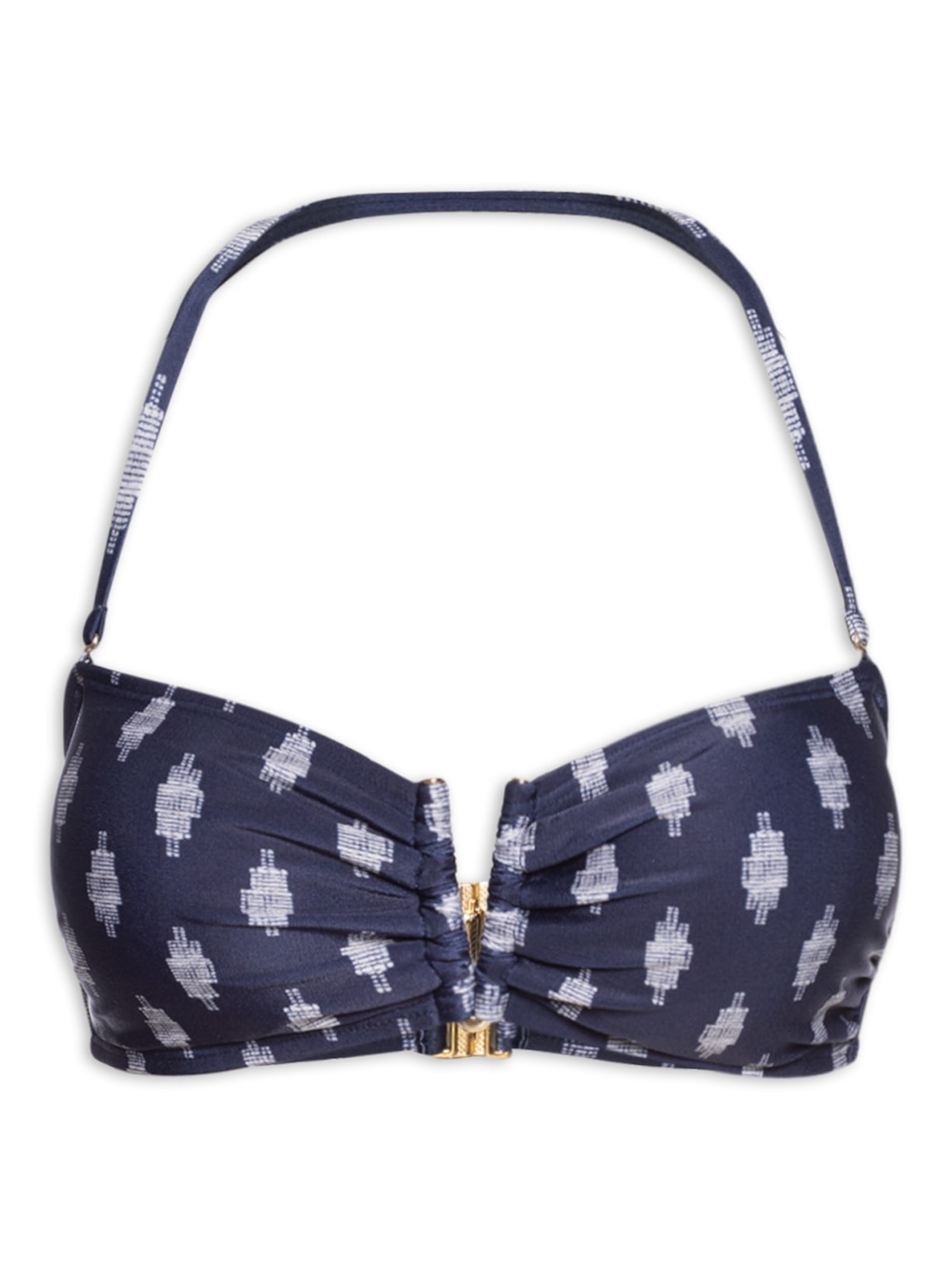 Top Bandeau V Azul Lenny Niemeyer