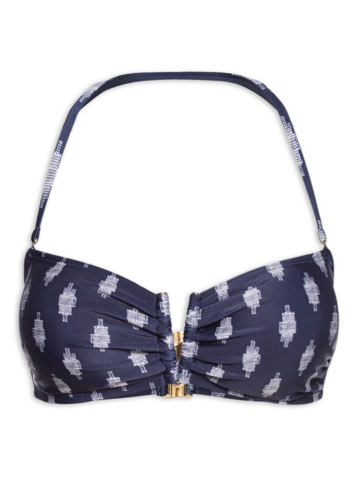 Top Bandeau V Azul Lenny Niemeyer