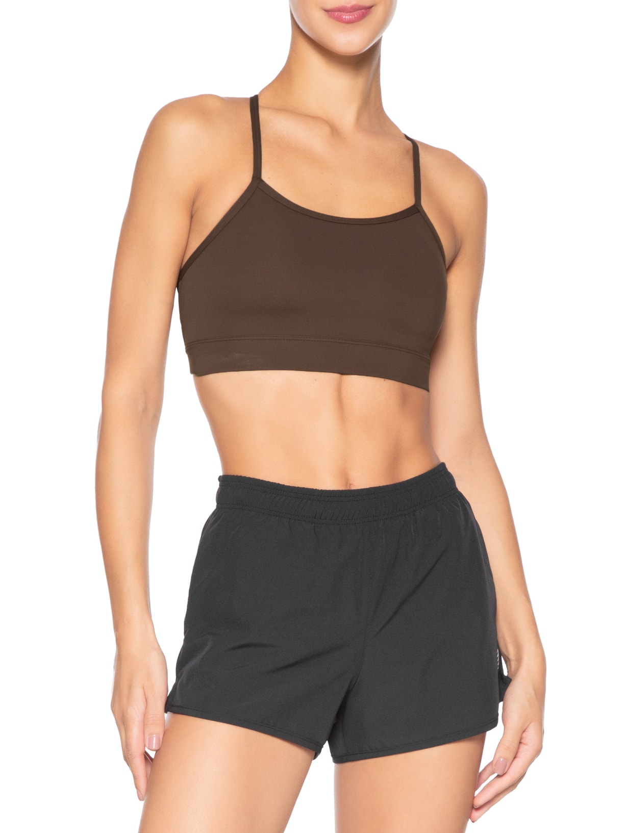 Top Basic Yoga Marrom New Balance