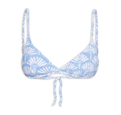 Top Básico Estampado - Azul