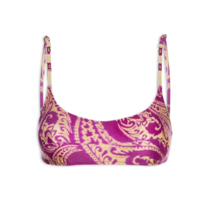 Top Básico Estampado - Rosa