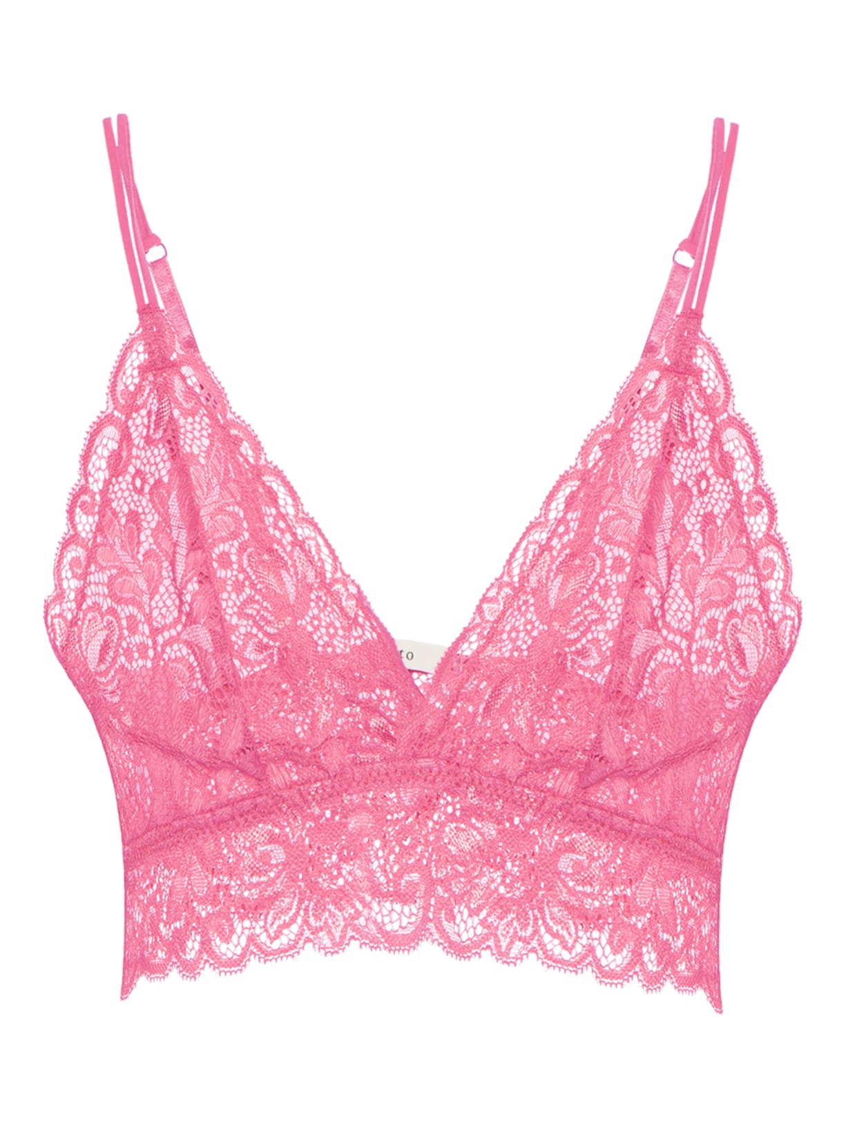 Top Básico Renda - Rosa