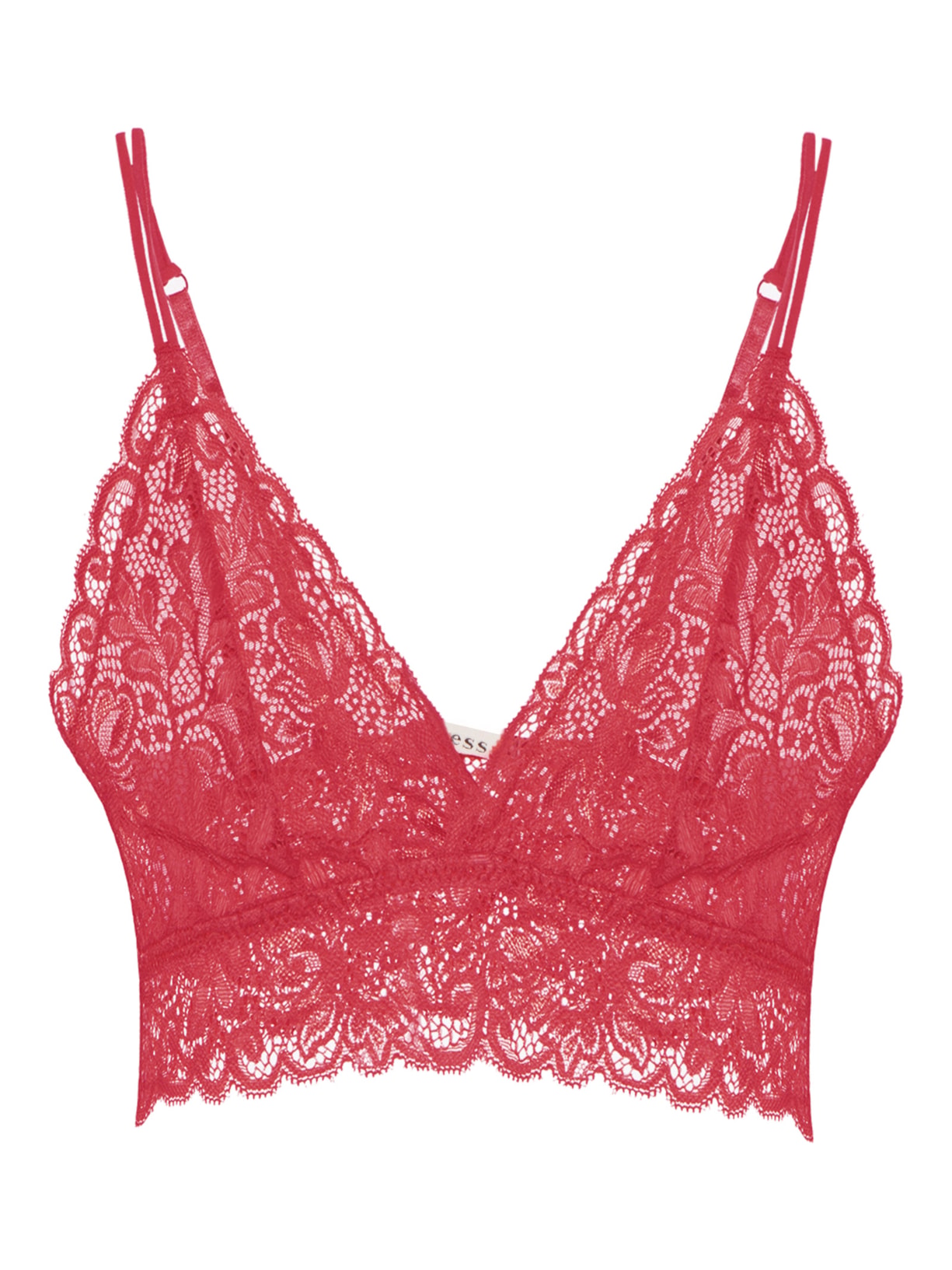 Top Básico Renda - Vermelho