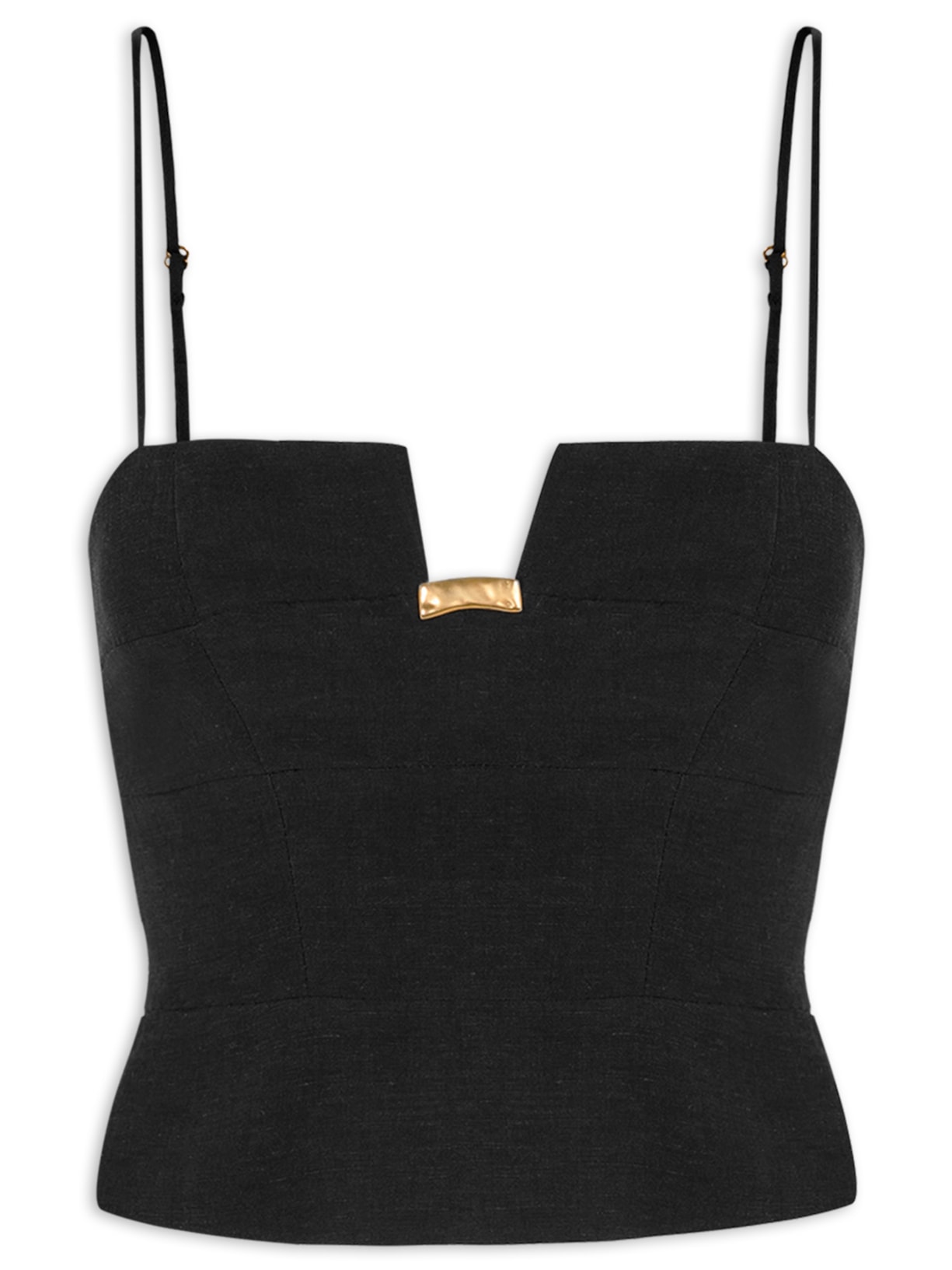 Top Bel Detalhe - Preto