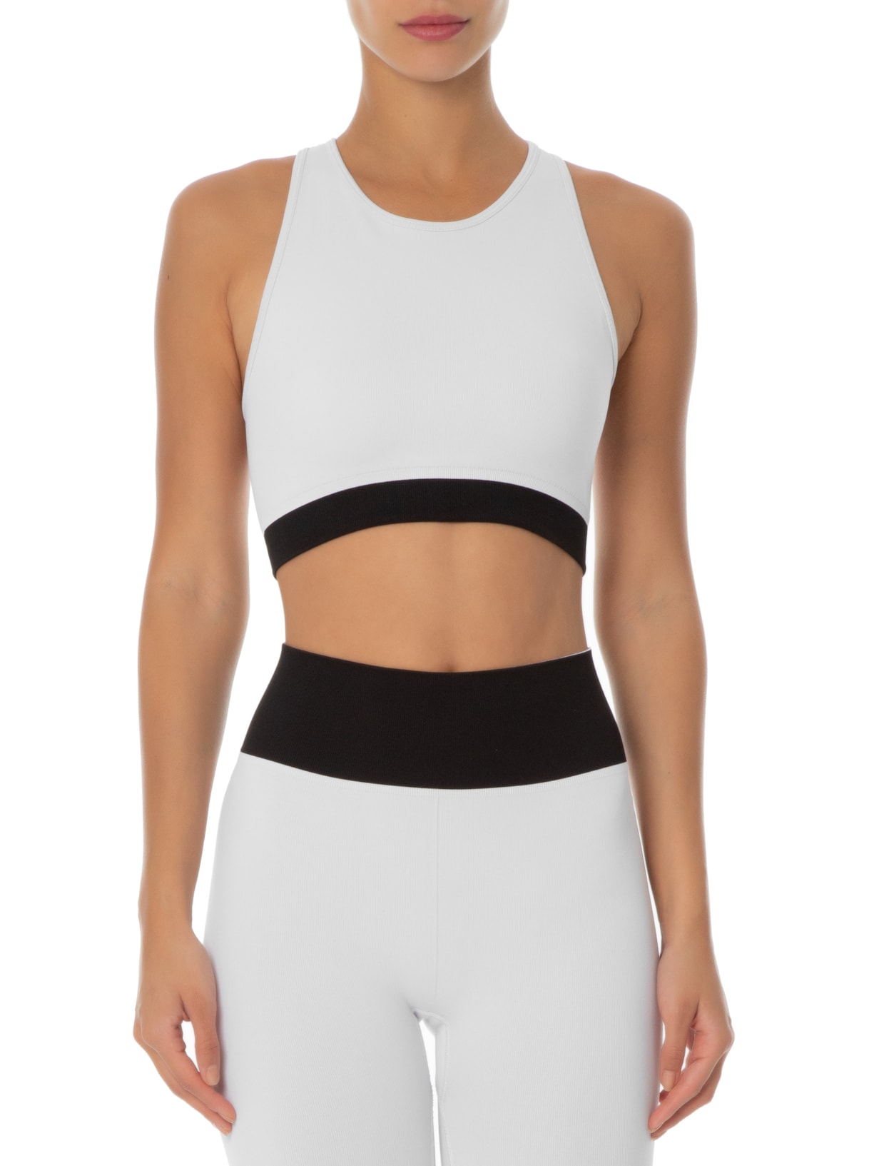 Top Bicolor Branco Lauf