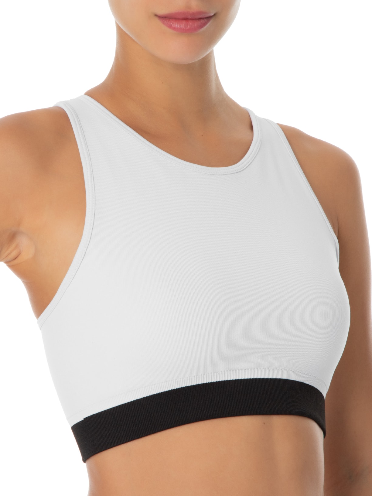 Top Bicolor Branco Lauf
