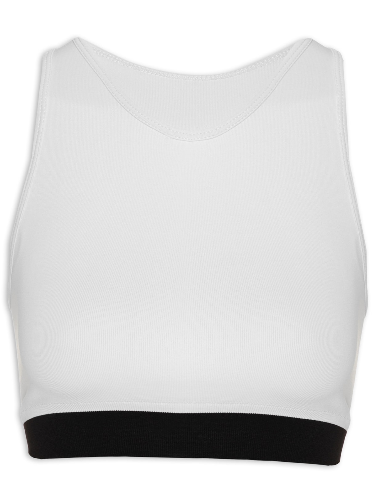 Top Bicolor Branco Lauf