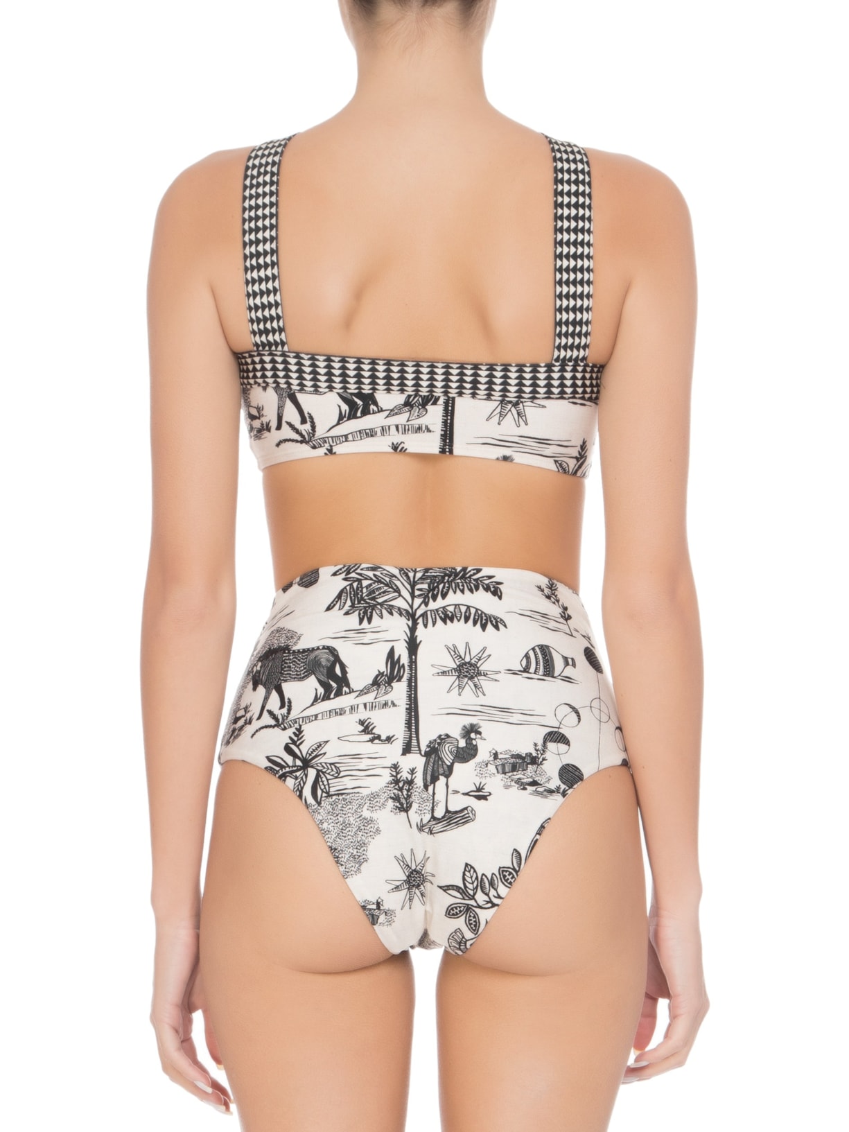 Top Biquíni Alto Cruzado Branco Lenny Niemeyer