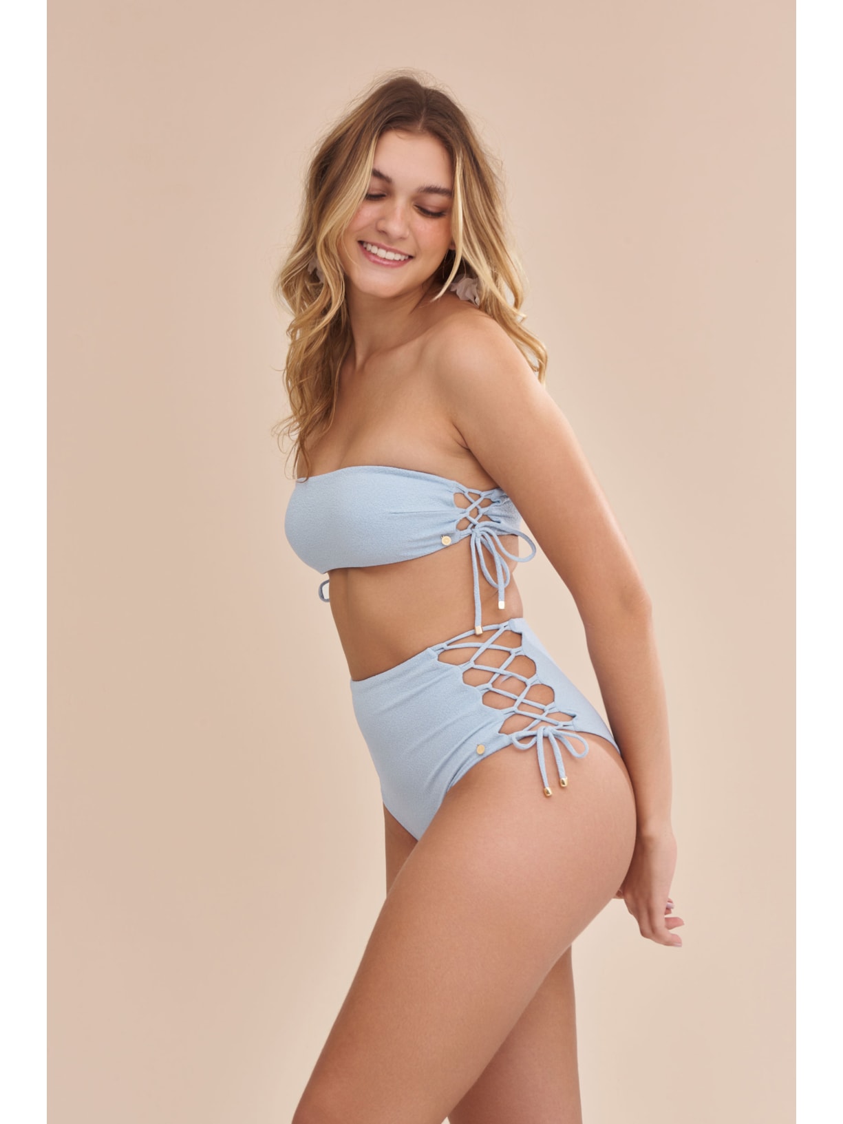 top biquíni Aquamarine Ligia Azul Suntime