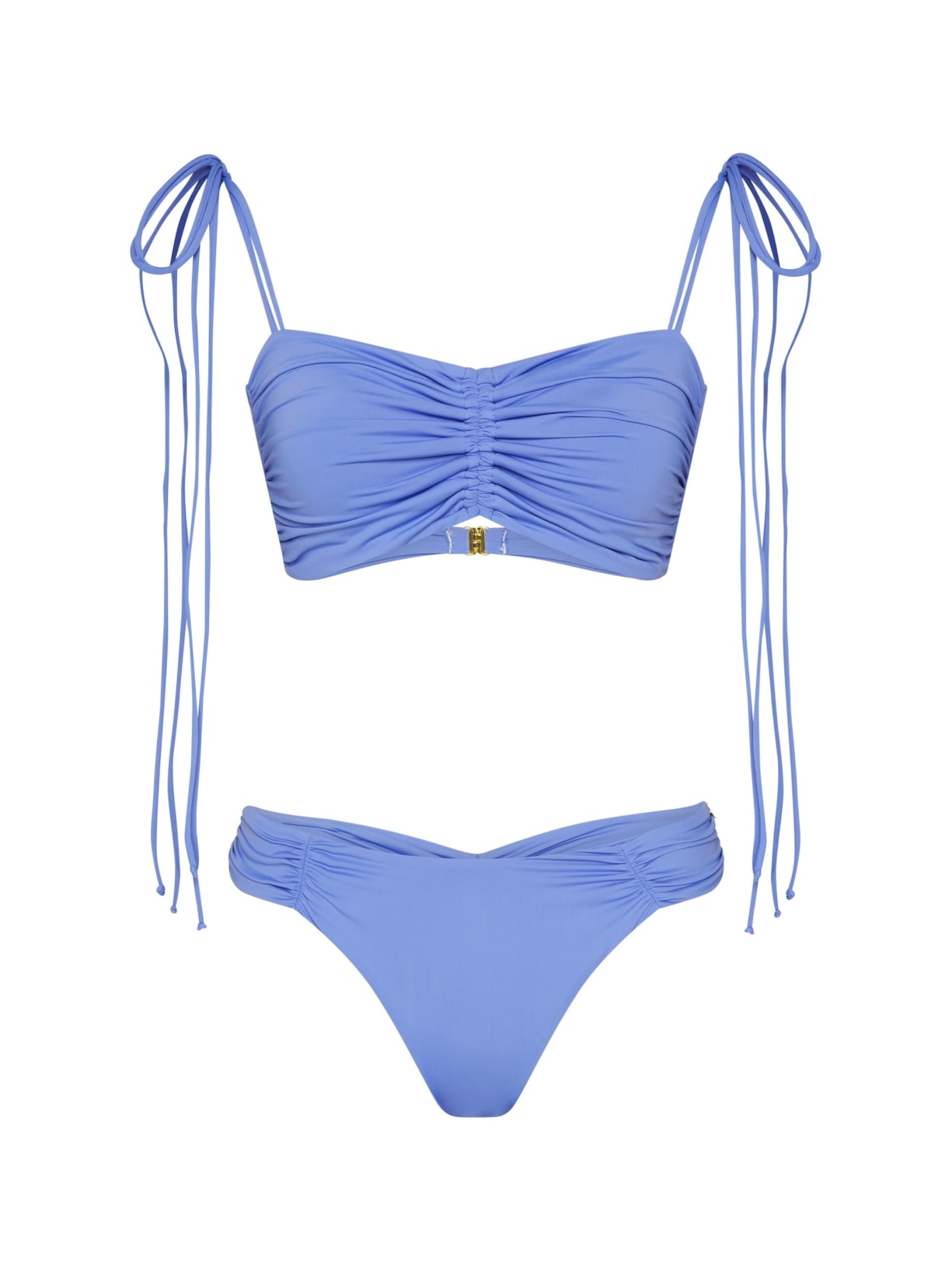 top biquíni bandeau com lacinhos bio artemis lazuli