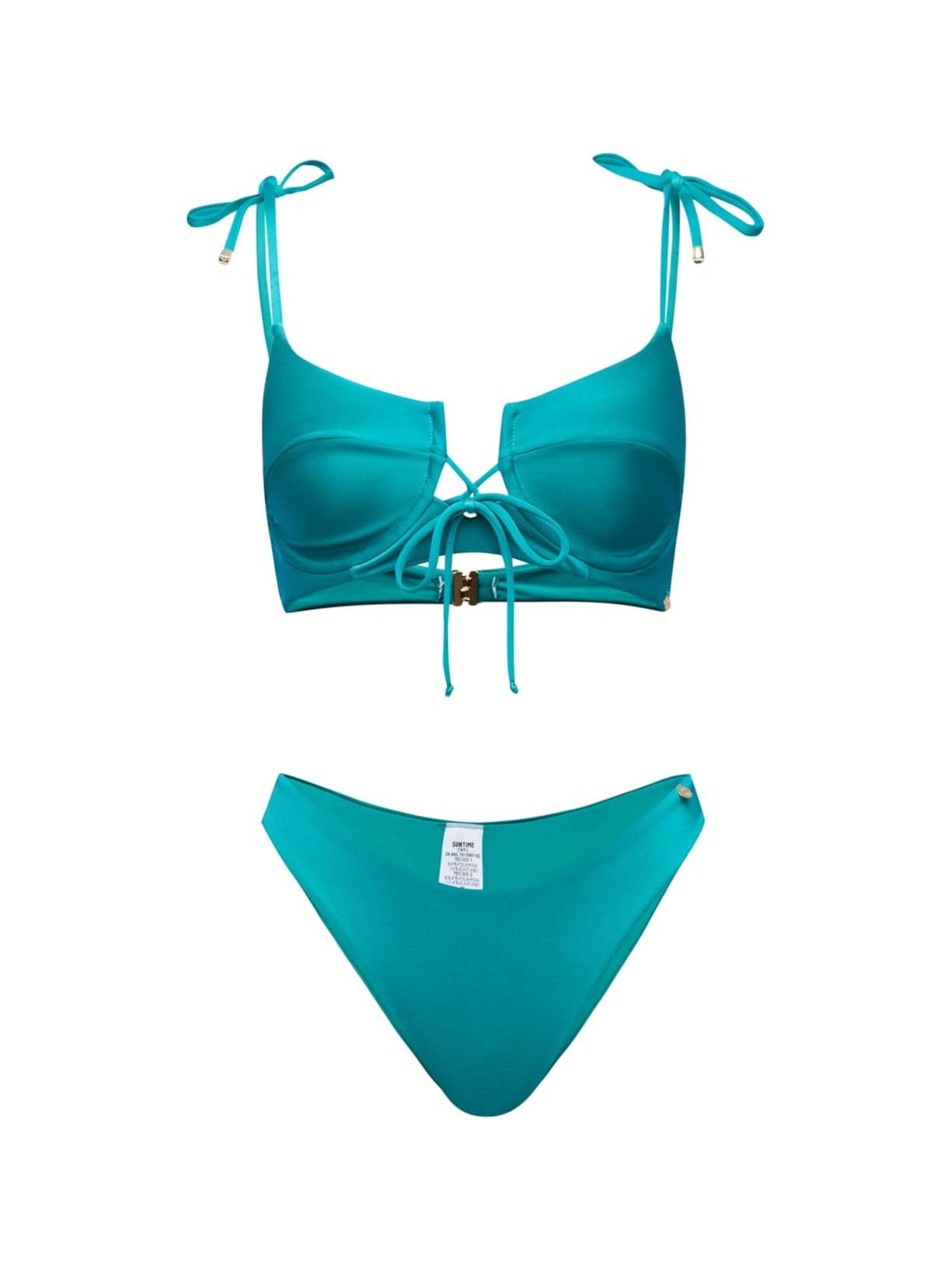 top biquíni Com Aro Korina Ostra - Verde