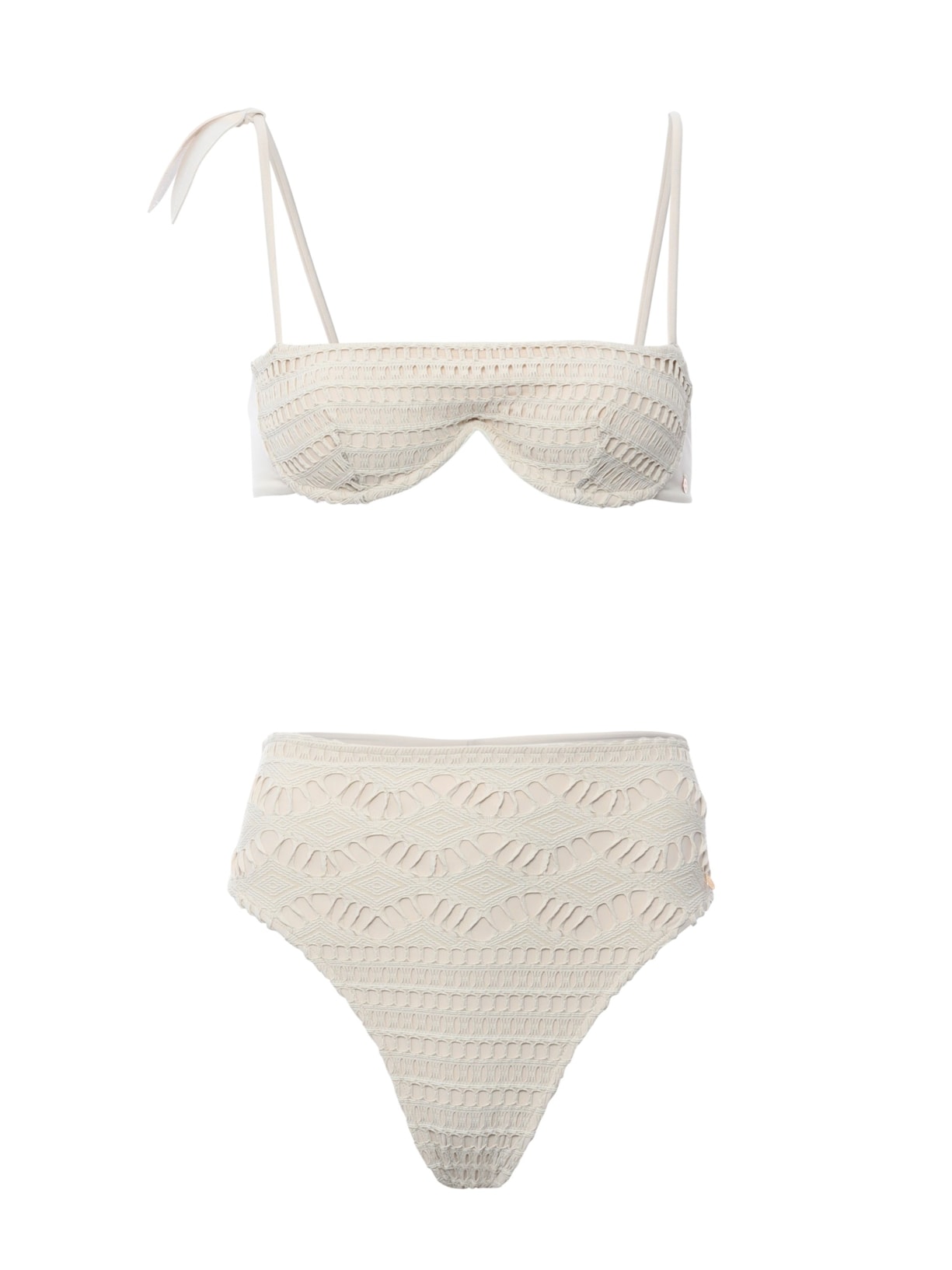 top biquíni Com Aro Magnólia Off White