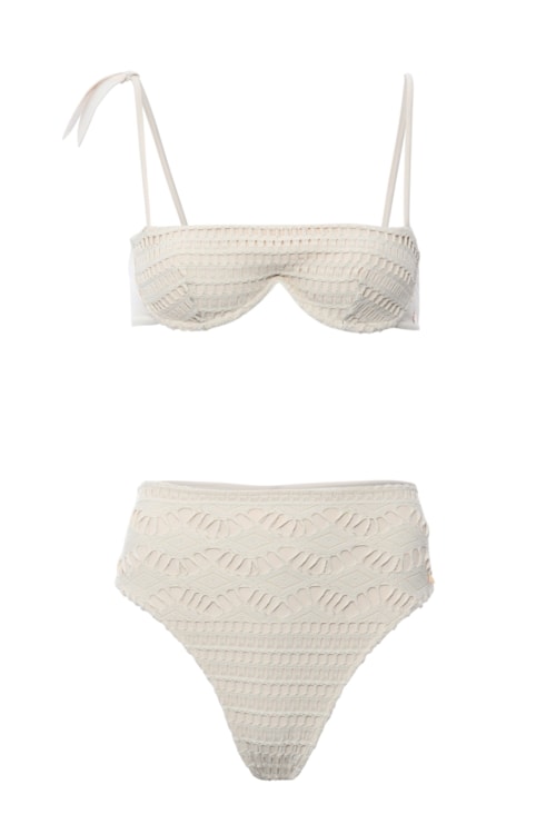 top biquíni Com Aro Magnólia Off White