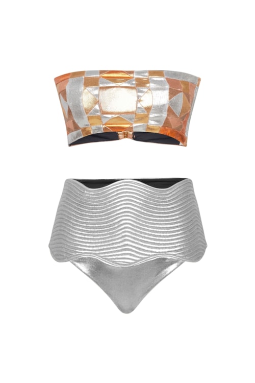 top biquíni Faixa Greenkini Solaris - Dourado