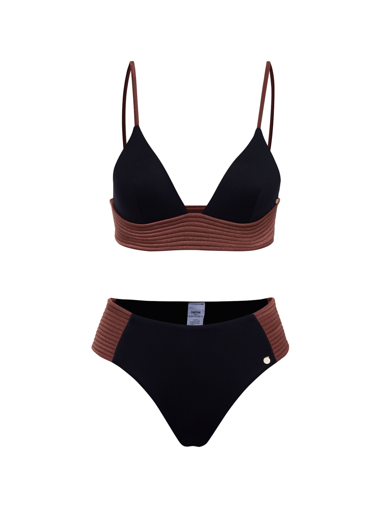 top biquíni Falésias Fabi Preto