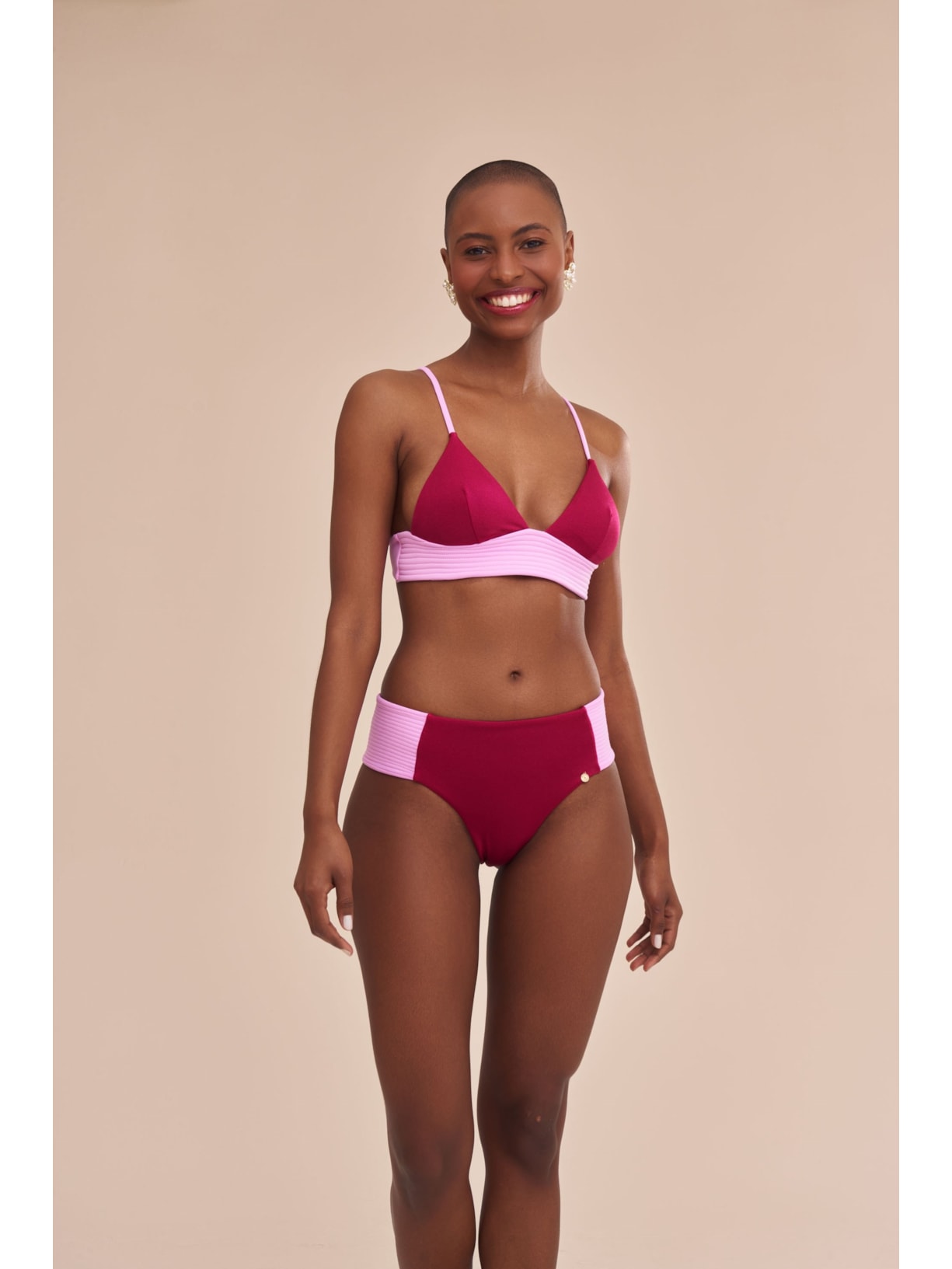 top biquíni Falésias Fabi Rosa Suntime