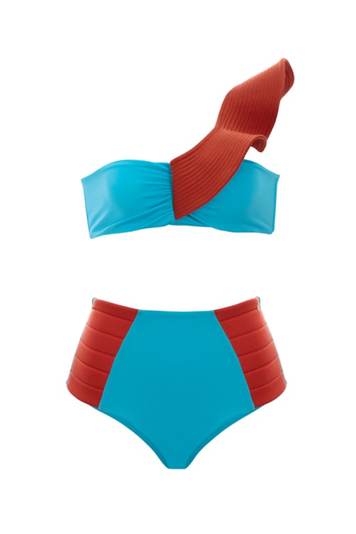 top biquíni Falésias Paula Azul Céu