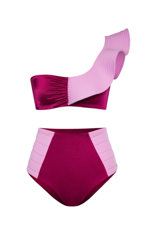 top biquíni Falésias Paula - Rosa