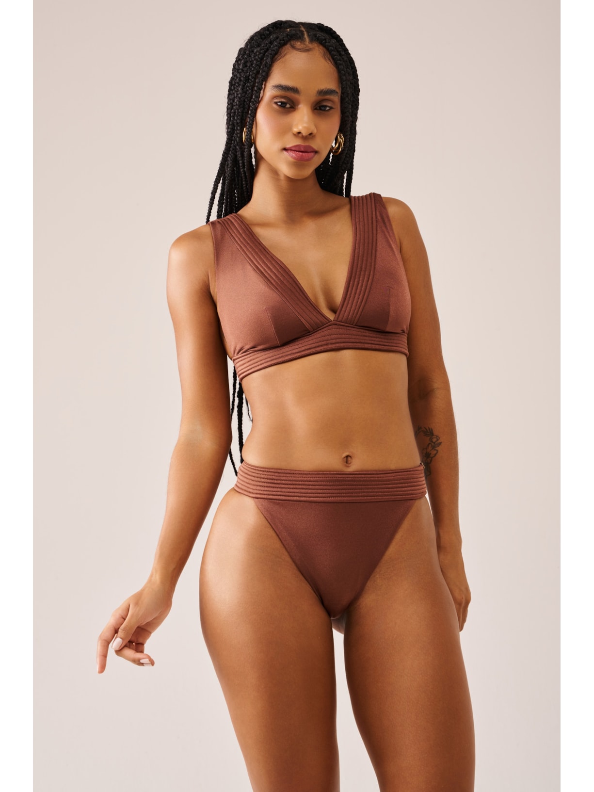 top biquíni Halter French Kiss Cappuccino Suntime