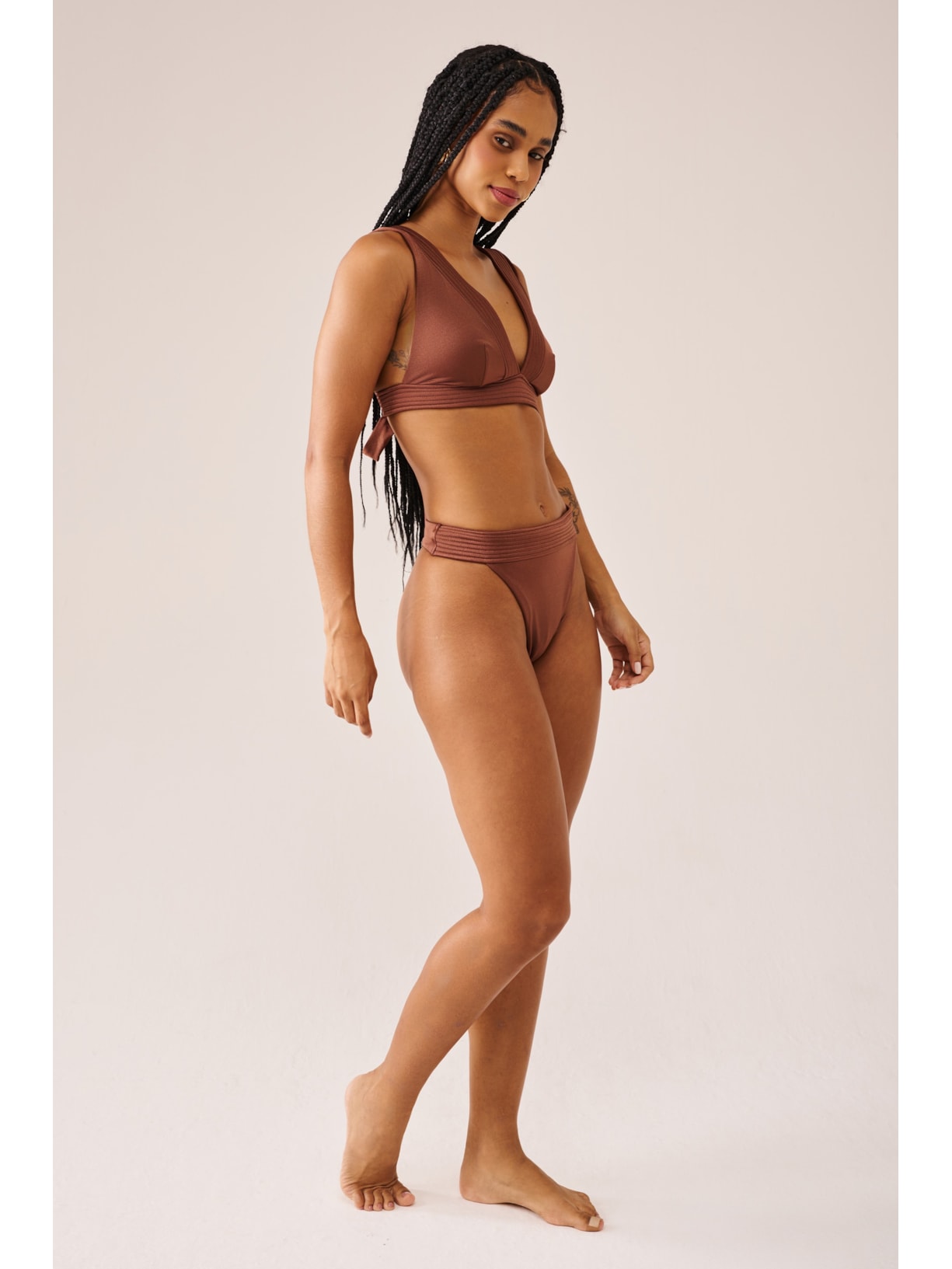 top biquíni Halter French Kiss Cappuccino Suntime
