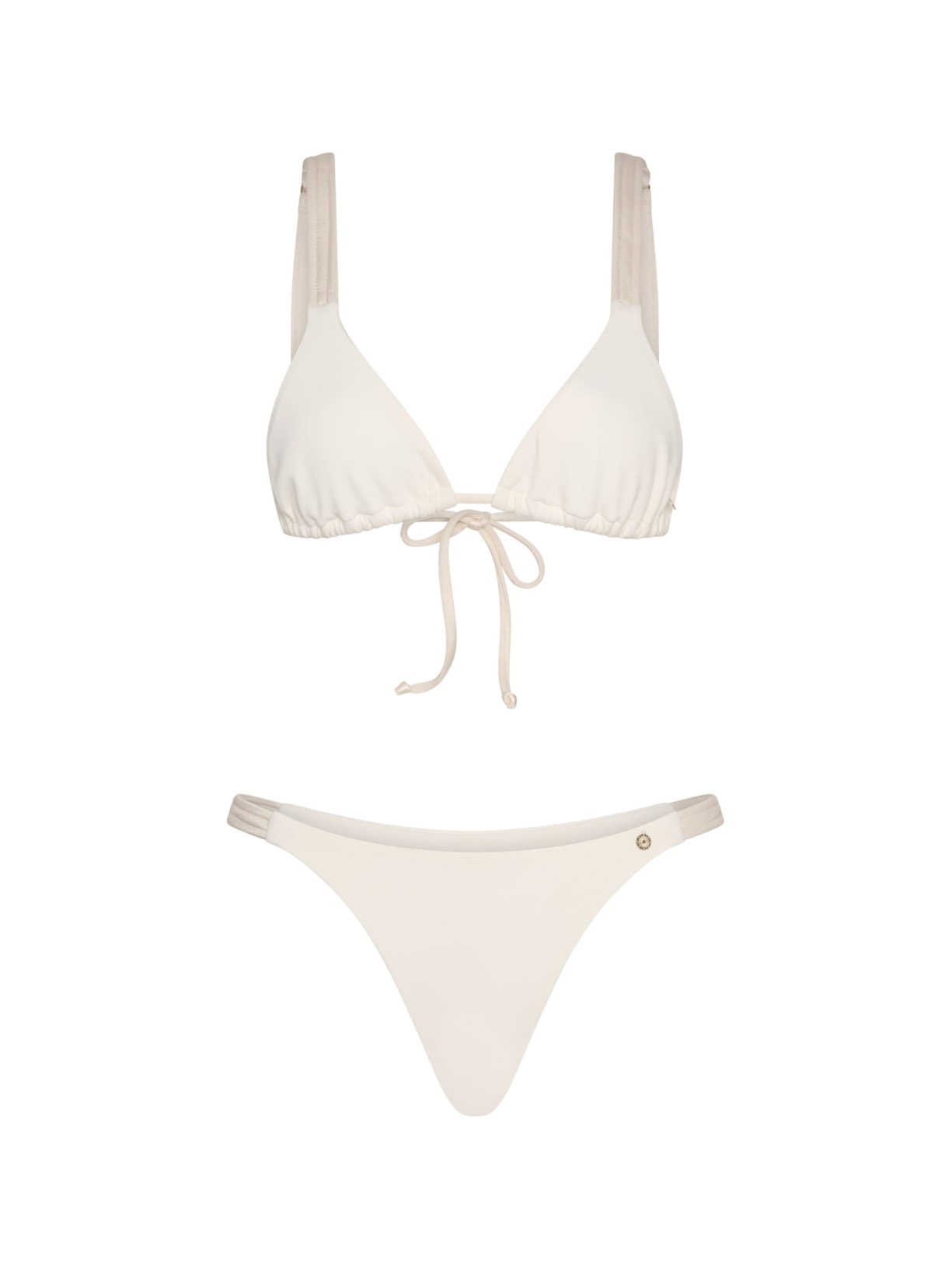 top biquíni Maria Falésias Pérola - Bege