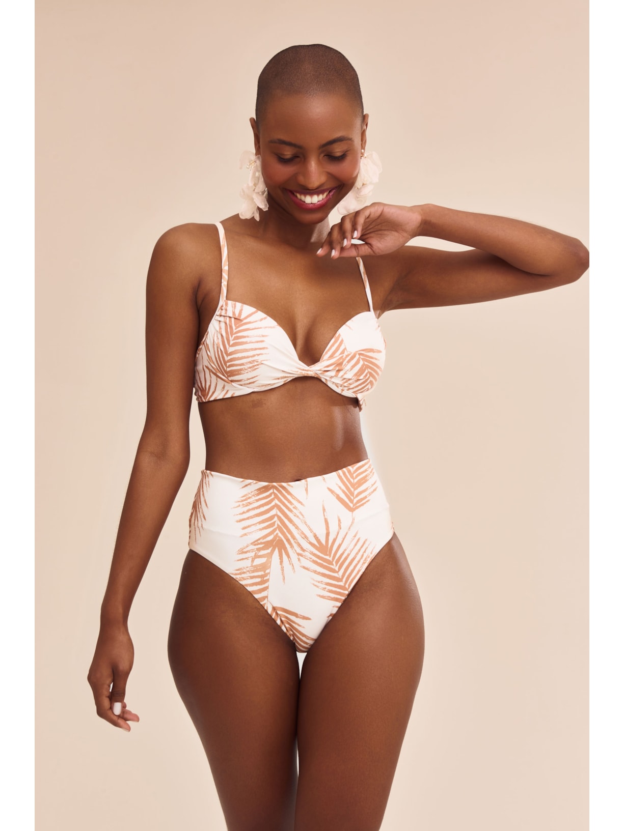 top biquíni Palms Vitoria Bege Suntime