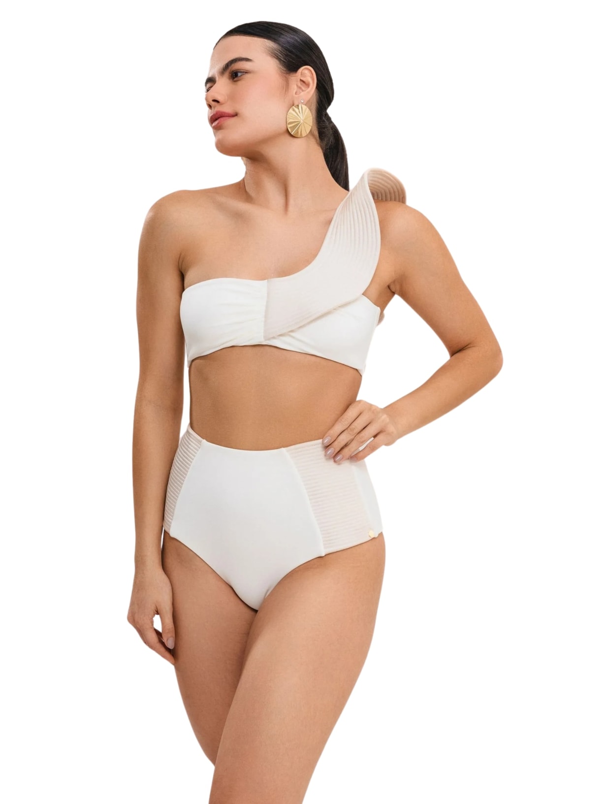 top biquíni Paula Falésias Pérola - Bege