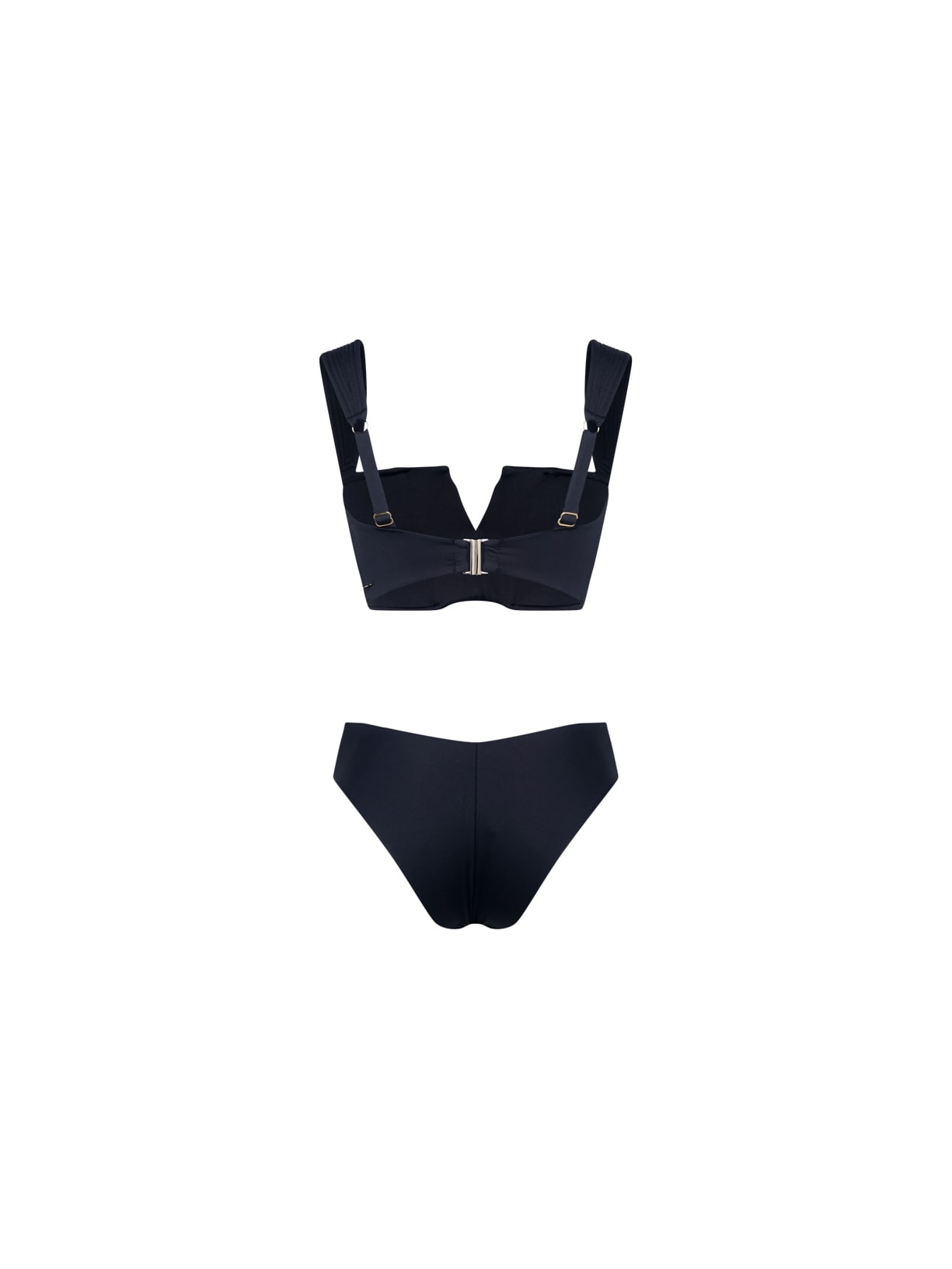 top biquíni Reto V Contour Preto Suntime