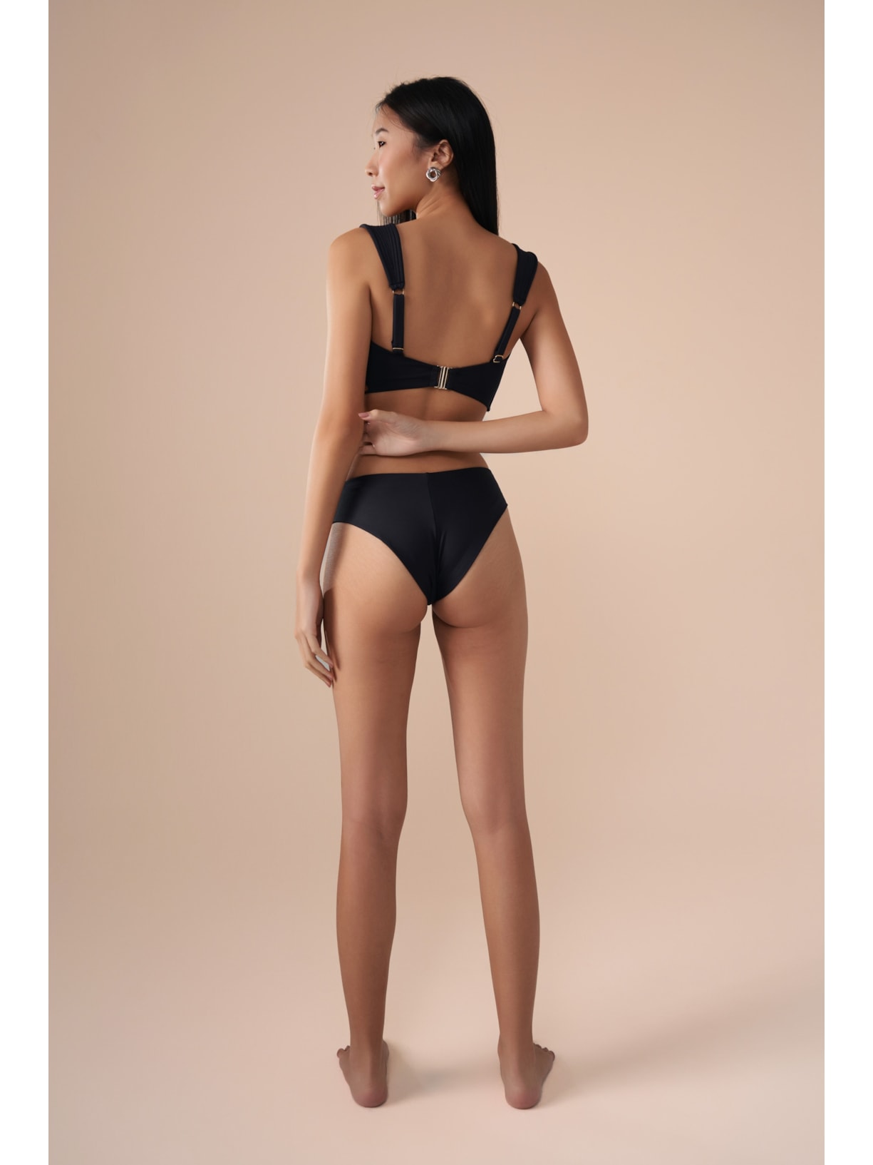 top biquíni Reto V Contour Preto Suntime