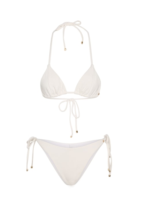 top biquíni Sophie Luz da Manhã Off White