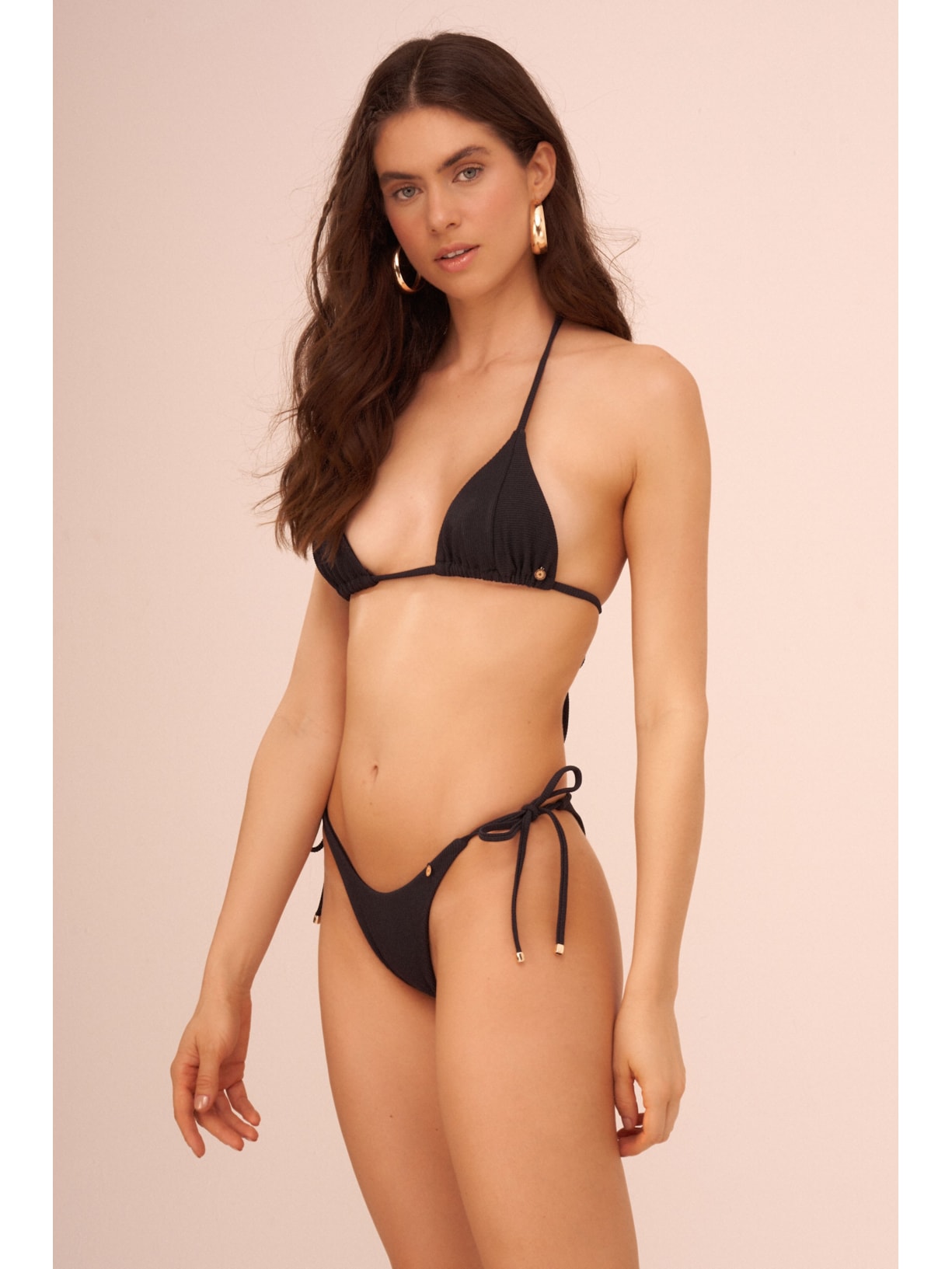 top biquíni Sophie Luz da Manhã Preto Suntime