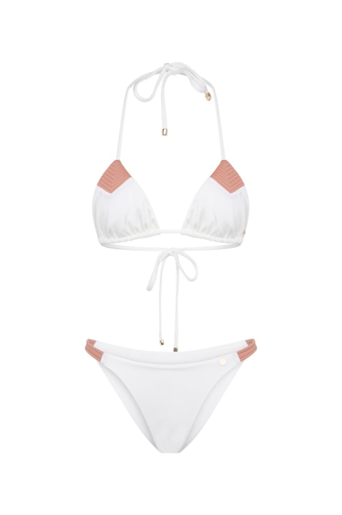 top biquíni Triângulo Contour Off White