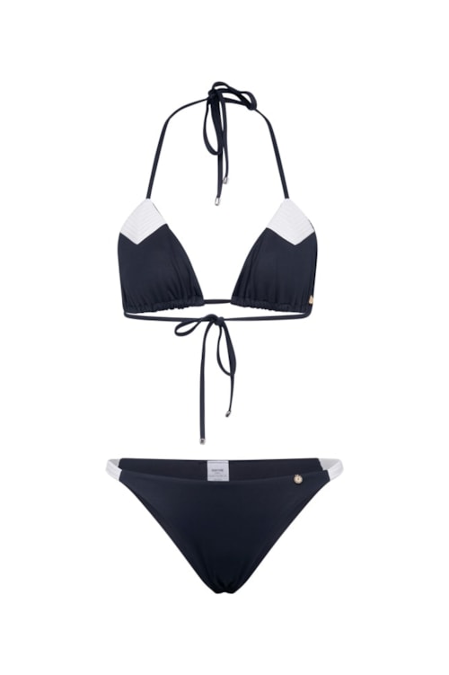 top biquíni Triângulo Contour Preto