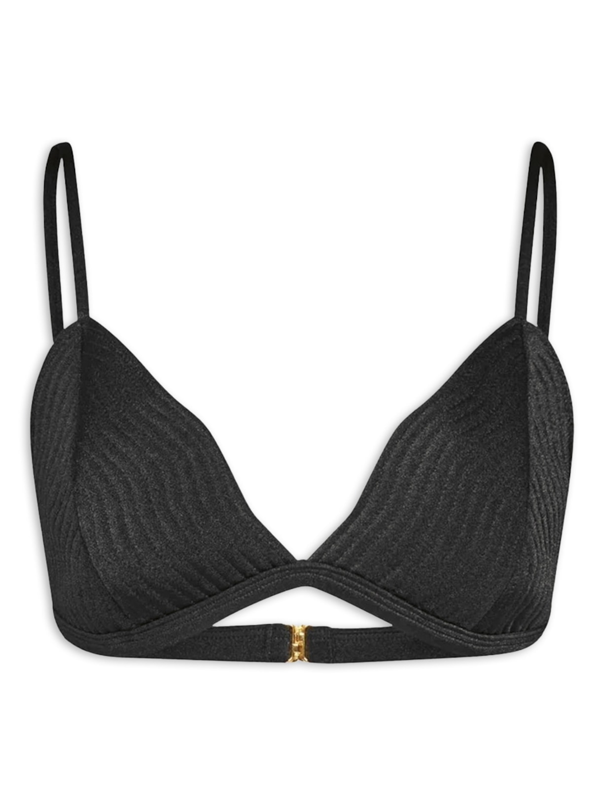 top biquíni triângulo maat preto Suntime