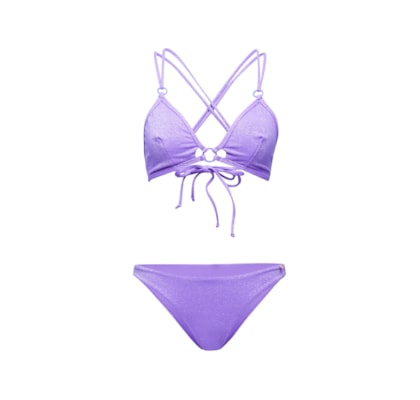 top biquíni Triângulo Zoe Serena - Roxo