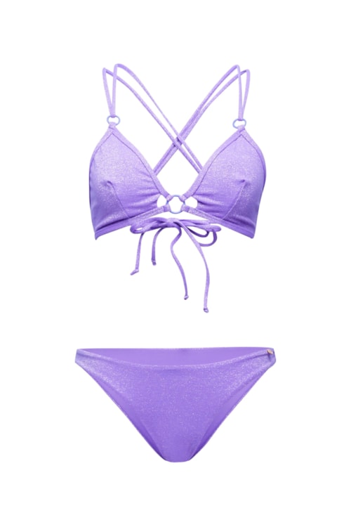 top biquíni Triângulo Zoe Serena - Roxo