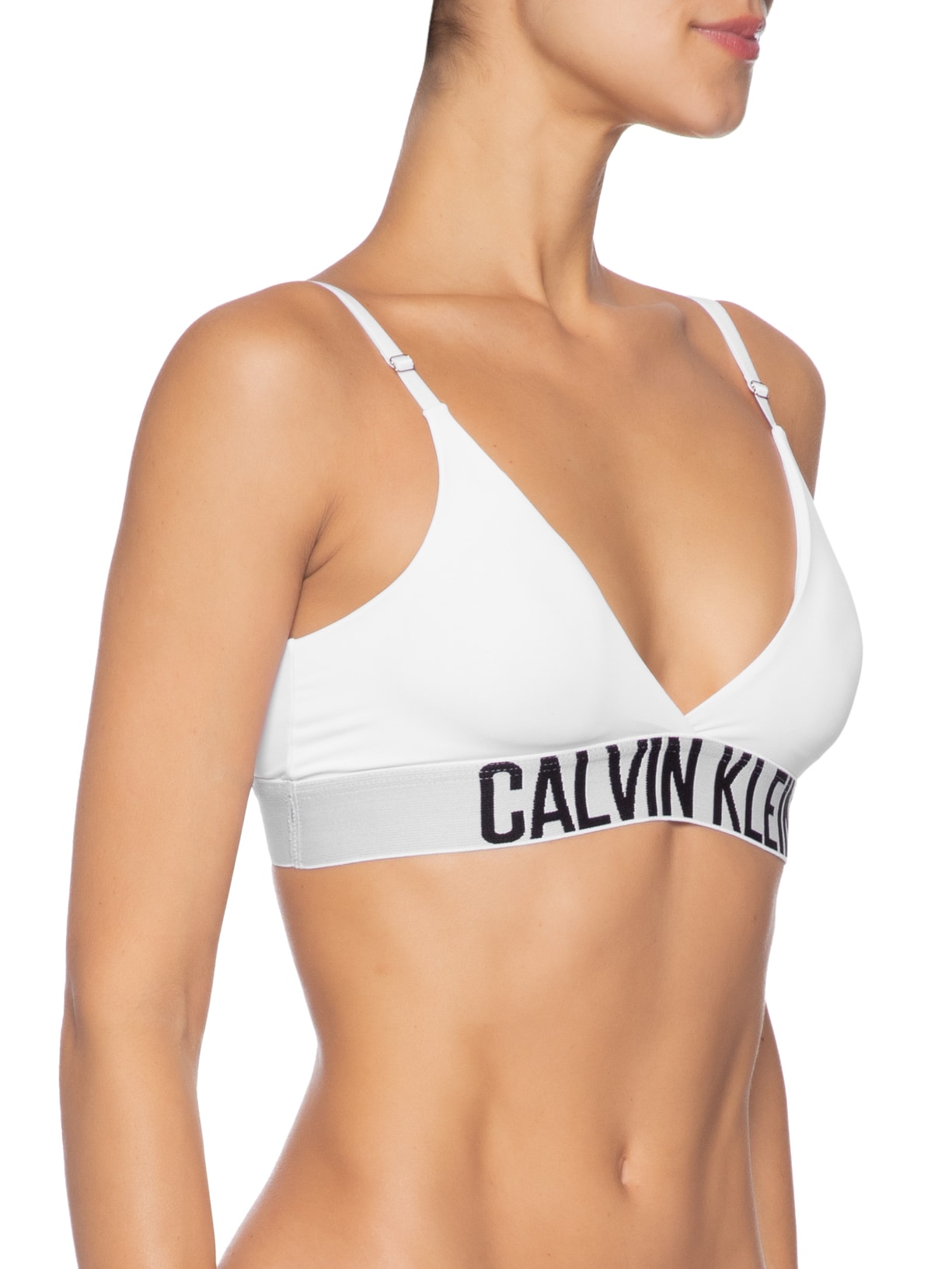 Top Bojo Removível Intense Power Branco Calvin Klein Underwear