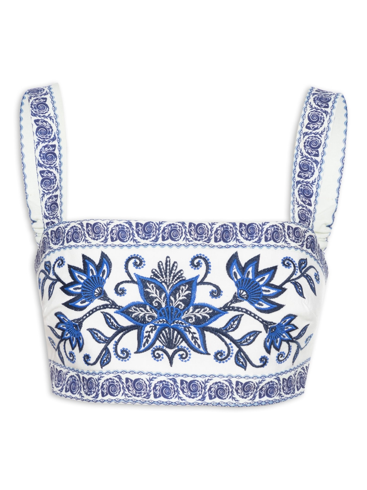 Top Bordado Florença - Azul