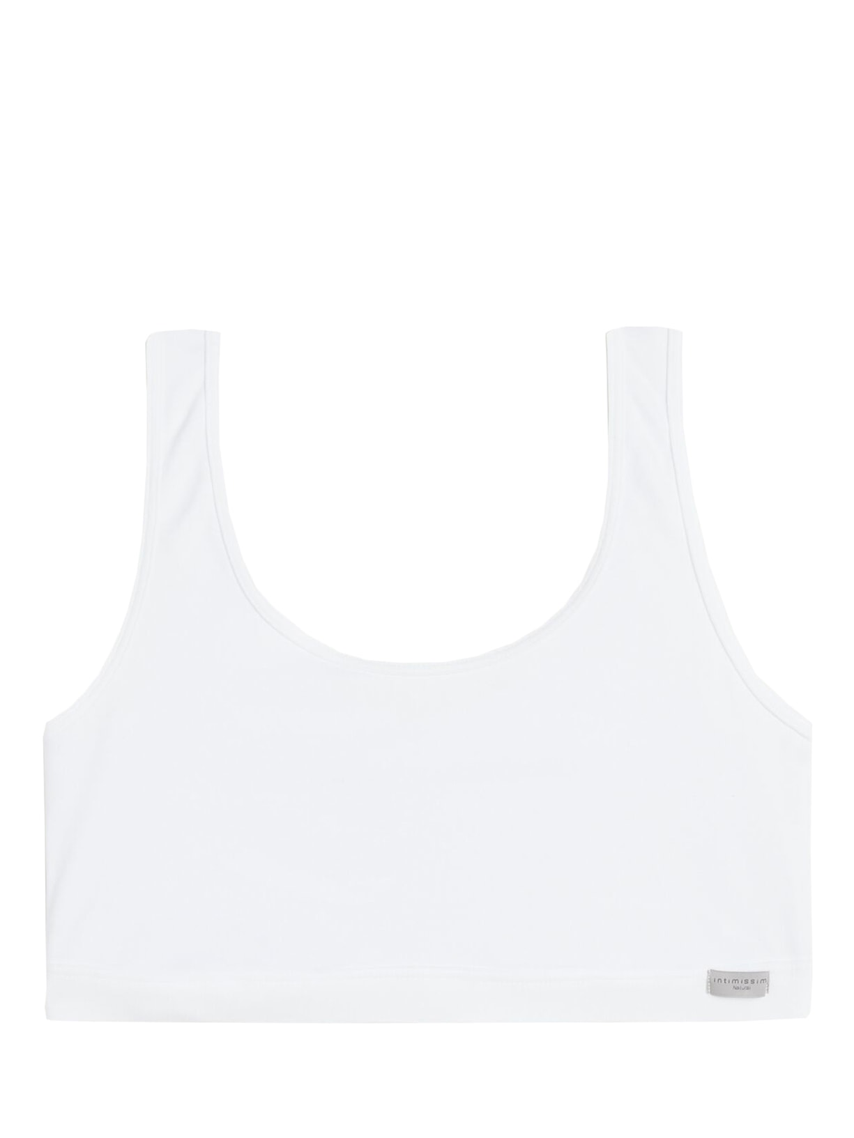 Top Brassiere Em Algodão - Branco