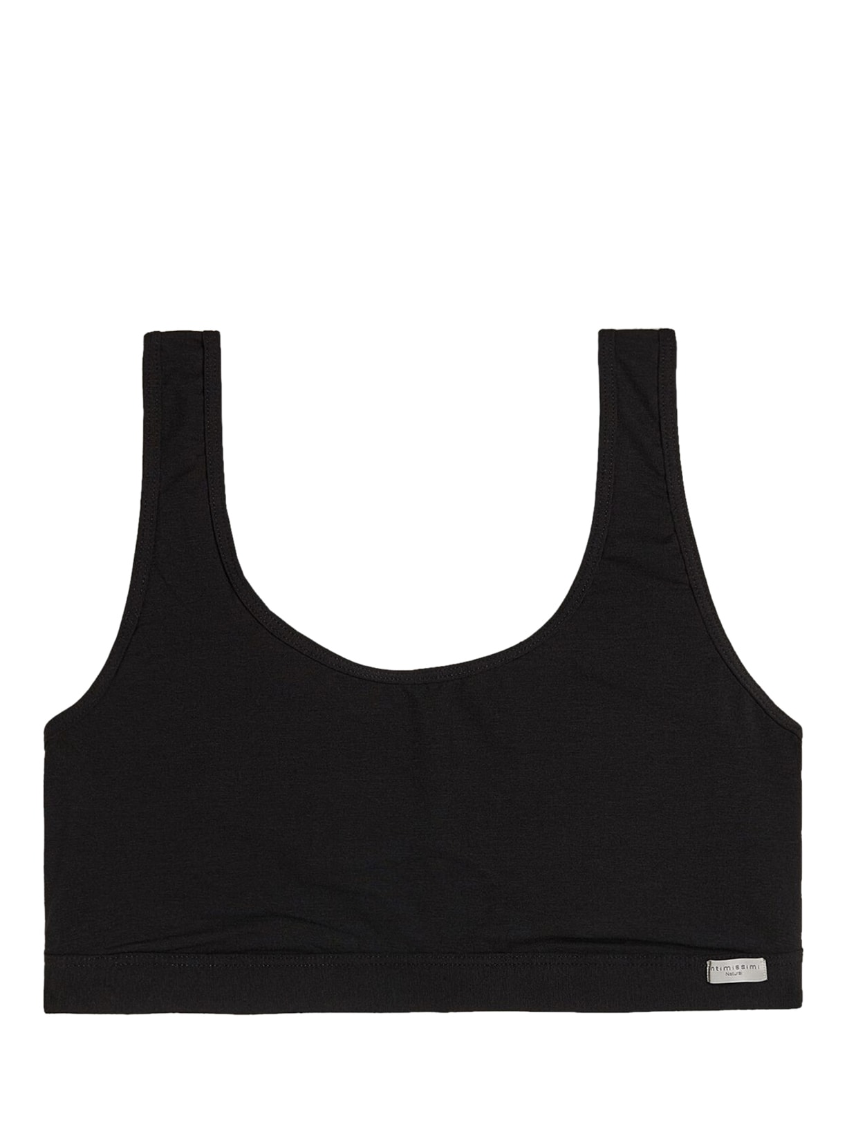 Top Brassiere Em Algodão - Preto