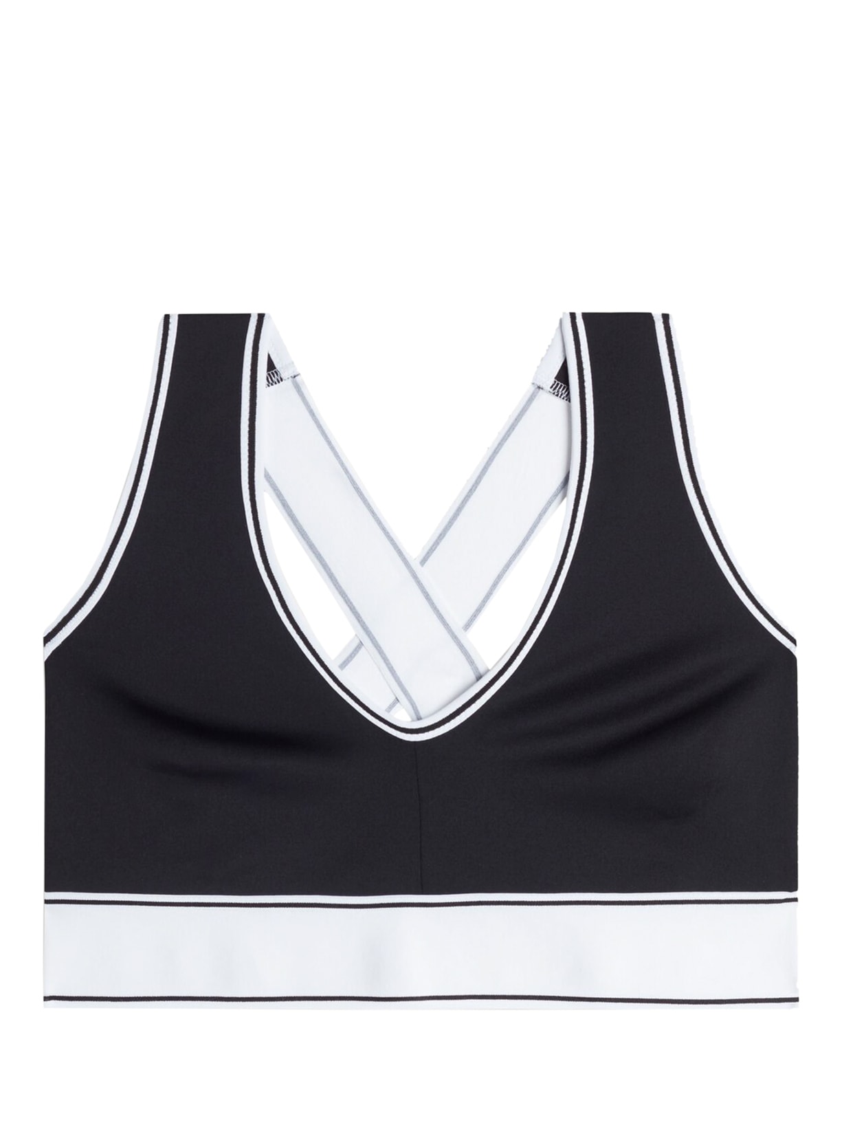 Top Brassiere In Action Com Interior Em Algodão Supima® - Preto