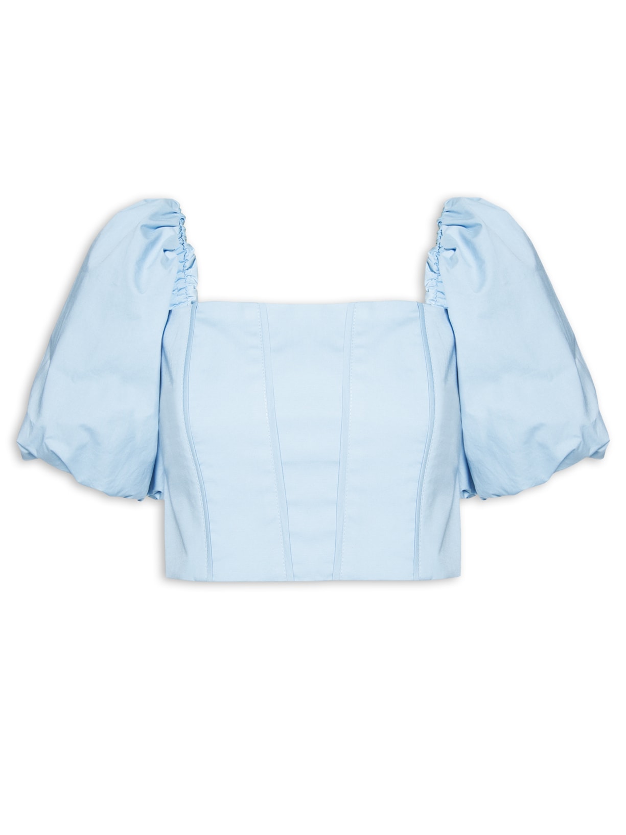 Top Bufante Tais - Azul