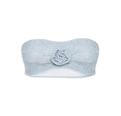 Top Carnaval Em Lurex - Azul