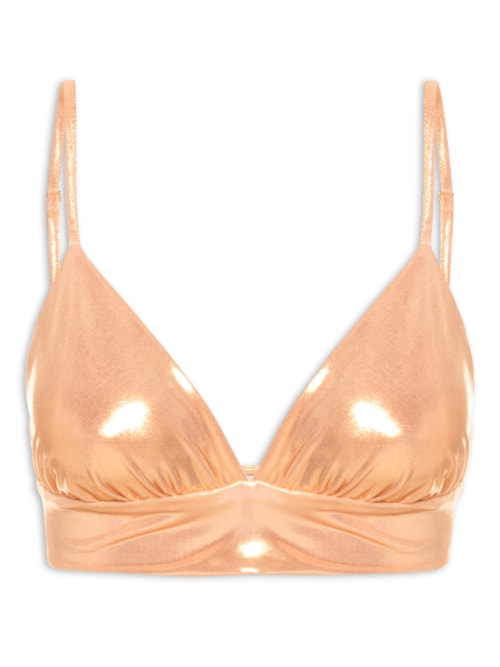 Top Carnaval Metalizado - Dourado