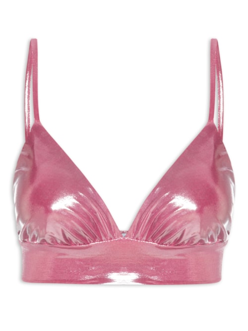 Top Carnaval Metalizado - Rosa
