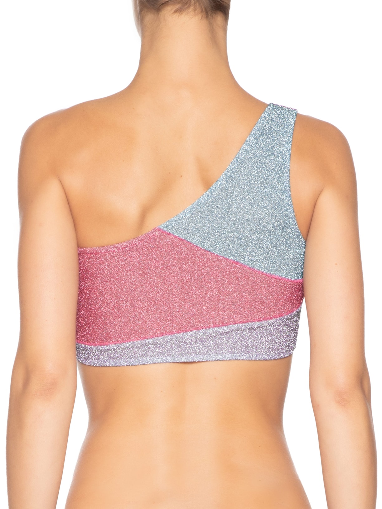 Top Carnaval Um Ombro Só Tricolor Rosa Market 33